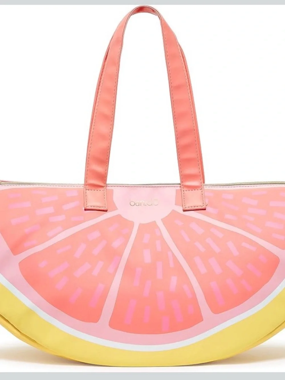 Coral Pink Citrus Slice Tote Bag - Women Bags